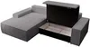 Vente-unique - AMELIA Sofa SamtStoff Grau - B 167 cm x H 85 cm x L 267 cm Bild 5