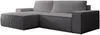 Vente-unique - AMELIA Sofa SamtStoff Grau - B 167 cm x H 85 cm x L 267 cm Bild 2