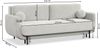 Selsey 'Ovals' 3-Sitzer Schlafsofa mit Samt, Hellgrau Bild 5