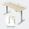 Komplettbüro Büro-Set SANTORIN VII Riva Eiche & Glas Cashmere 7-teilig Bild 4