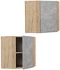 Eckhängeschrank R-Line Beton 57 cm Vicco Bild 5