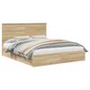 vidaXL Aufbewahrungsbett Sonoma-Eiche 160 x 200 cm Holzwerkstoff 3411189 Bild 2