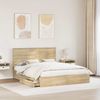 vidaXL Aufbewahrungsbett Sonoma-Eiche 160 x 200 cm Holzwerkstoff 3411189 Bild 3