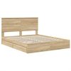 vidaXL Aufbewahrungsbett Sonoma-Eiche 160 x 200 cm Holzwerkstoff 3411189 Bild 4