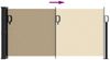 vidaXL Seitenmarkise Ausziehbar Beige 100x500 cm 4004390 Bild 5