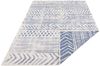 In- & Outdoor Wendeteppich Biri Blau Creme - 80x350x0,5cm Bild 3
