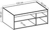 AX LIVING Schrankaufsatz Storicos 3T Eiche Lefkas 133 x 55,5 x 53 cm Bild 3