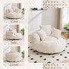 LVHOM XXL Sitzsack Cord mit 3 Kissen, Lazy Sofa Kuschelig & Atmungsaktiv, Memory Foam Split, 108x108x52cm Bild 3