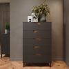 Kommode Marelle Anthrazit/Artisan 76 x 120 cm mit 5 Schubladen Vicco Bild 3