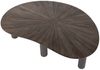 Couchtisch Foray aus massivem Teakholz, Mid-Century Design, Dunkelbraun, Strahlenmuster, 110 cm Bild 3
