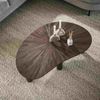 Couchtisch Foray aus massivem Teakholz, Mid-Century Design, Dunkelbraun, Strahlenmuster, 110 cm Bild 2