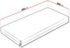 Beidseitige Schaumstoffmatratze Blue 12 cm (Größe: 200x200 cm) Bild 2