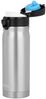 NOVEEN Glänzende Edelstahlflasche | 400 ml, Silber Bild 2