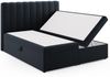 Micadoni Boxspringbett Kelp Samt Dunkelblau 180x200 Bild 3