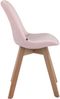 CLP 4er Set Besucherstühle Borneo Samt mit Polsterung,pink natura Bild 4