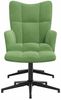 vidaXL Relaxsessel mit Hocker Hellgrün Samt [328109] Bild 3