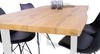 Esstisch Baumkante Holz-Optik Wildeiche 160 x 85 U-Gestell weiß JOSY 142463988 Bild 3