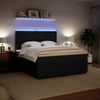 vidaXL Boxspringbett mit Matratze Schwarz 180x200 cm Samt 3294702 Bild 4