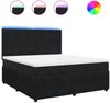 vidaXL Boxspringbett mit Matratze Schwarz 180x200 cm Samt 3294702 Bild 2