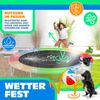 KESSER® Randabdeckung -c Ø 244 , 305 , 366 , 426 cm , 30cm breit 100% UV-beständig reißfest Federabdeckung , Grün , Blau Bunt, 366 cm Bild 4