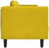 vidaXL Sofa mit Kissen 2-Sitzer Gelb Samt 372638 Bild 5