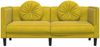 vidaXL Sofa mit Kissen 2-Sitzer Gelb Samt 372638 Bild 4