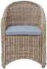 MiaMöbel Rattansessel 'Gupon' 100% Baumwolle, Rattan Landhaus Bild 2