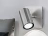 LED Wandstrahler Silber matt mit schwenkbarem Spot, Breite 12cm Bild 5