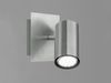 LED Wandstrahler Silber matt mit schwenkbarem Spot, Breite 12cm Bild 3