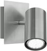 LED Wandstrahler Silber matt mit schwenkbarem Spot, Breite 12cm Bild 2
