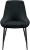 2er Set Esszimmerstuhl PUNAR - Samt Schwarz 50x53x86 cm Schwarz | Essstühle Esszimmerstühle Küchenstühle Wohnzimmerstühle Bild 5