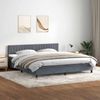 vidaXL Boxspringbett mit Matratze Dunkelgrau 180x210 cm Samt 3316414 Bild 3