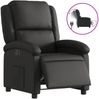 vidaXL Relaxsessel Elektrisch Schwarz Echtleder 3204254 Bild 2