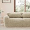 Flieks 4-Sitzer Sofa, U-förmiges Sofa, Schlafsofa, rahmenlos modular mit 2 Ottoman & 4 Kissen, rutschfester Boden, Plüsch, Hellkhaki Bild 5