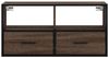 vidaXL TV-Schrank Braun Eiche 80x31x39,5 cm Holzwerkstoff und Metall 848923 Bild 4