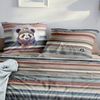 Irisette Flausch Cotton Bettwäsche Zobel 8705-90 Panda bunt 135x200 Bild 3