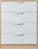 Kommode Varkaus 90x70x40 cm Eichenoptik/Weiß [en. casa] Bild 4
