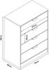 Kommode Varkaus 90x70x40 cm Eichenoptik/Weiß [en. casa] Bild 3