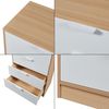 Kommode Varkaus 90x70x40 cm Eichenoptik/Weiß [en. casa] Bild 5