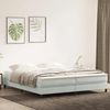 vidaXL Boxspringbett ohne Matratze Hellgrau 200x210 cm Samt 3315843 Bild 1