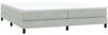 vidaXL Boxspringbett ohne Matratze Hellgrau 200x210 cm Samt 3315843 Bild 3