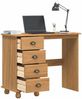 vidaXL Schreibtisch ASKIM Braun 95 x 40 x 75 cm Massives Kiefernholz 4105448 Bild 3