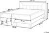 Boxspringbett 'Marquise' Samtstoff Beige 160x200 cm Bild 2