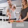 Sile Karaffe 1,6 Liter Borosilikatglas Fruchtspieß mit Stopper Transparent Bild 2