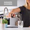 Sile Karaffe 1,6 Liter Borosilikatglas Fruchtspieß mit Stopper Transparent Bild 5