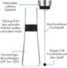 Sile Karaffe 1,6 Liter Borosilikatglas Fruchtspieß mit Stopper Transparent Bild 4