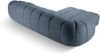 Micadoni Ecksofa Diana 4-Sitzer Links Strukturierter Samtstoff Jeansblau Bild 3