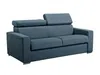 Schlafsofa 3-Sitzer Stoff VIZIR - Blau - Liegefläche: 140 cm - Matratzenhöhe: 14 cm Bild 3