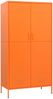vidaXL Kleiderschrank, Stahl, Orange, 90 x 50 x 180 cm Bild 2
