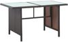 5 TLG. Garten Lounge Set mit Auflagen für 8 Personen - Poly Rattan Braun Bild 4